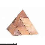 2.5 Wooden Pyramid Shape Brain Teaser 3D Puzzle Maple Brown  B005IDO6OA